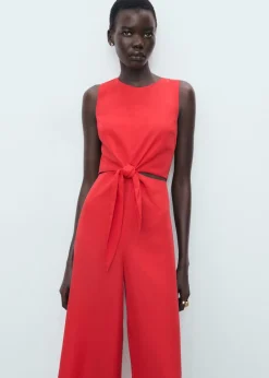 Dame MANGO Lyocell jumpsuit with cut-out and k