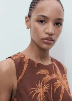 Dame MANGO Lyocell jumpsuit with cut-out and k