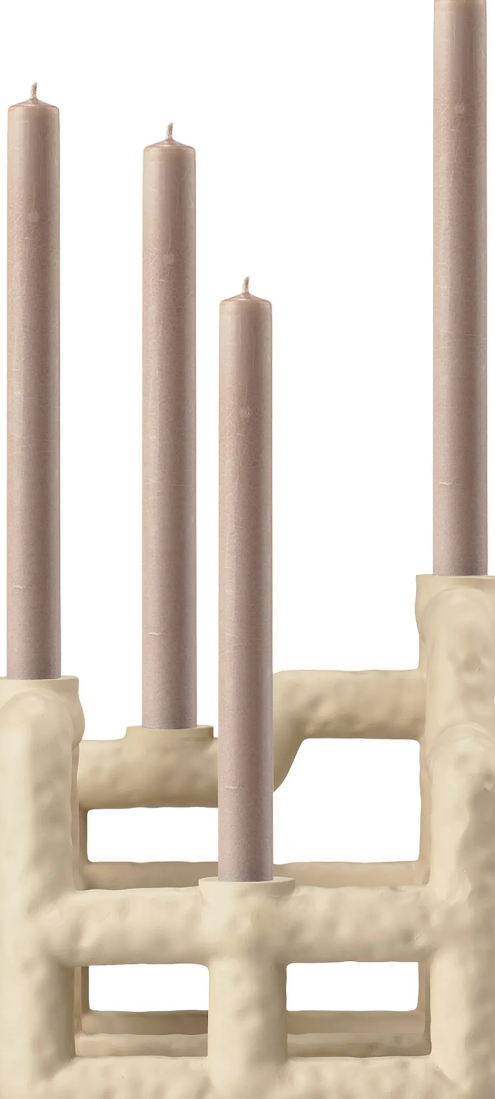 Villa Collection Lysestage Lyng 21 x 21 x 23 cm Sand Polyresin Online