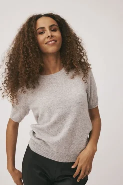 Magasin du Nord Collection Mabel 4 - 100% Cashmere Light grey melange Sale