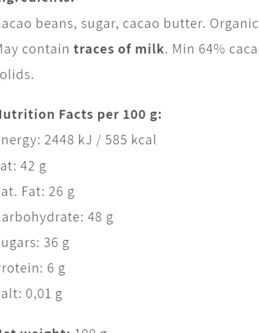 Friis-Holm Madagascar Slow Dried 64 %, 100 g, økologisk