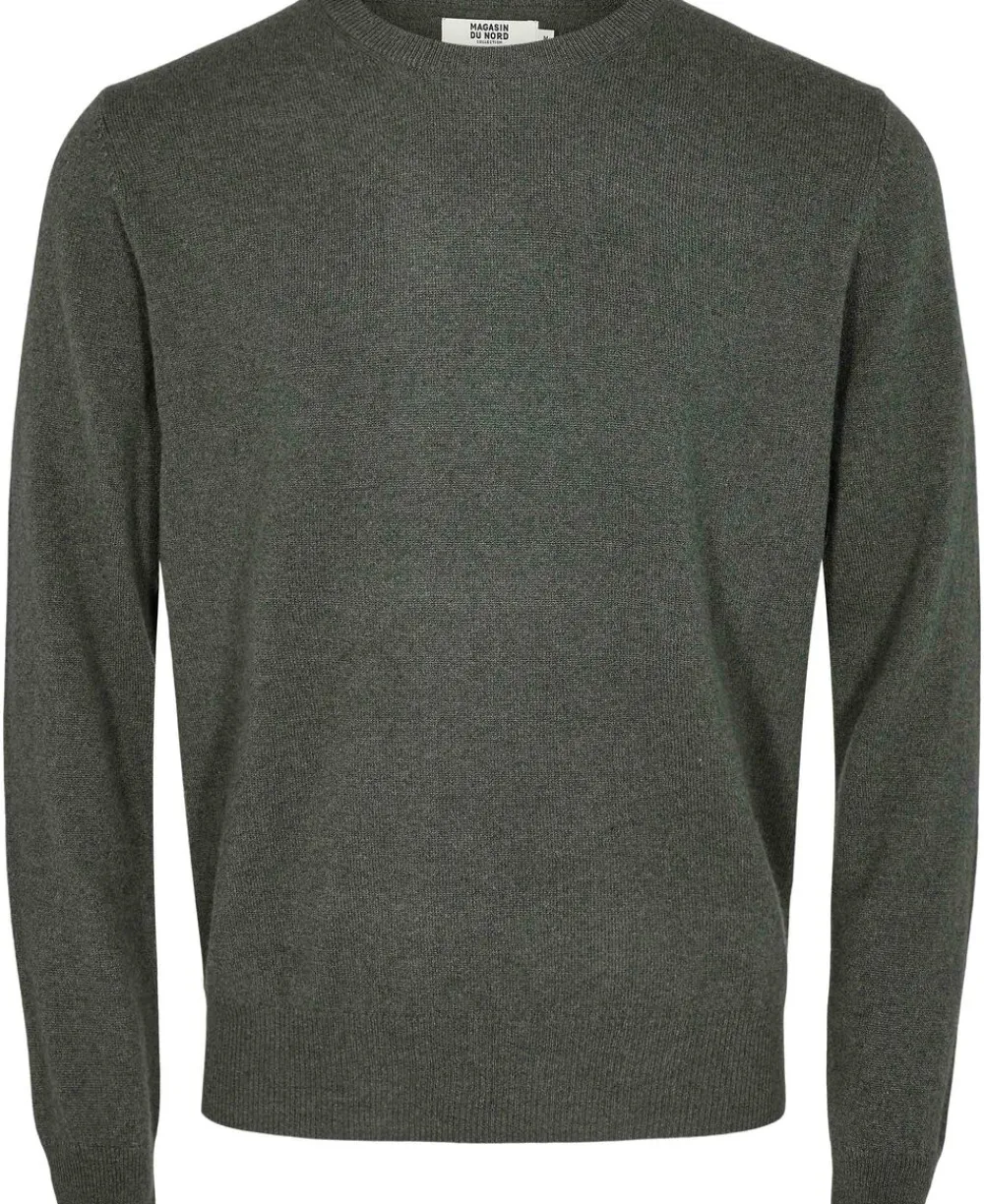 Magasin du Nord Collection Mads 2 - 100% Cashmere Dusty olive melange