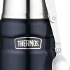 Thermos Madtermoflaske Stainless King 470 ml mørkblå stål New