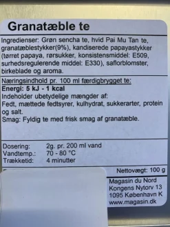 Magasin Granatæble te 100g>Magasin Mad&Vin Hot