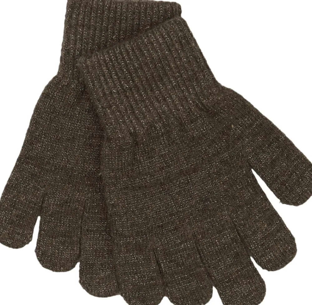 Mikk-Line Magic Gloves 3 Pack w. Lurex Apple butter-choc Online