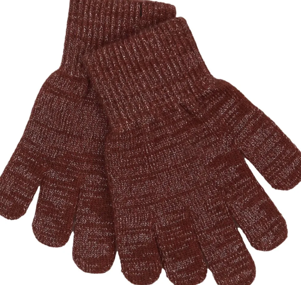 Mikk-Line Magic Gloves 3 Pack w. Lurex Apple butter-choc Online