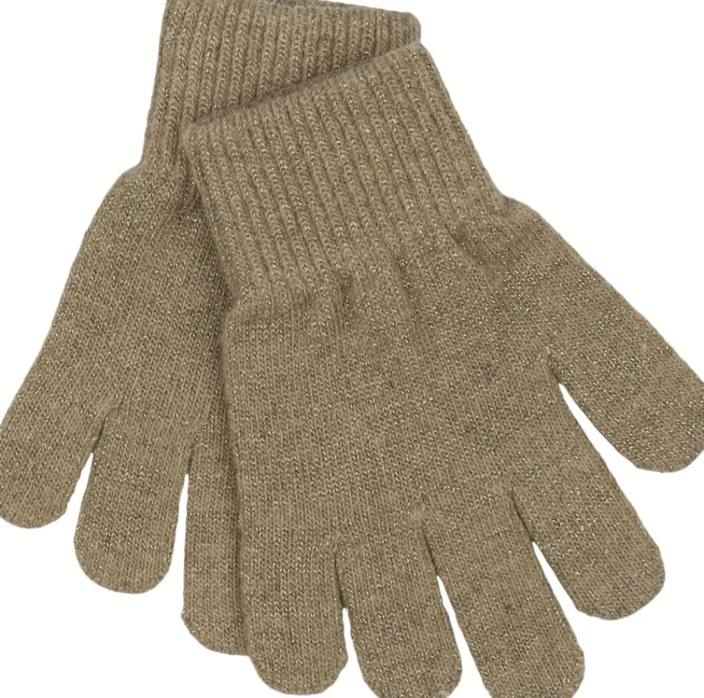 Mikk-Line Magic Gloves 3 Pack w. Lurex Apple butter-choc Online