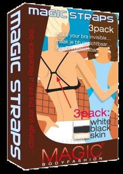 Dame Magic Bodyfashion Magic Straps - white-black-skin - one size