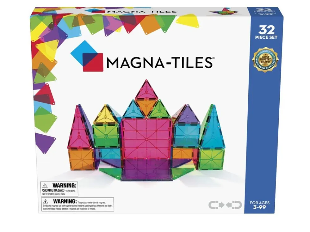 clear colours 32stk>Magna-Tiles New