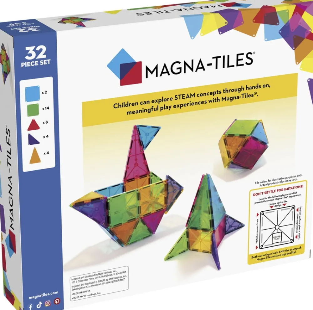 clear colours 32stk>Magna-Tiles New