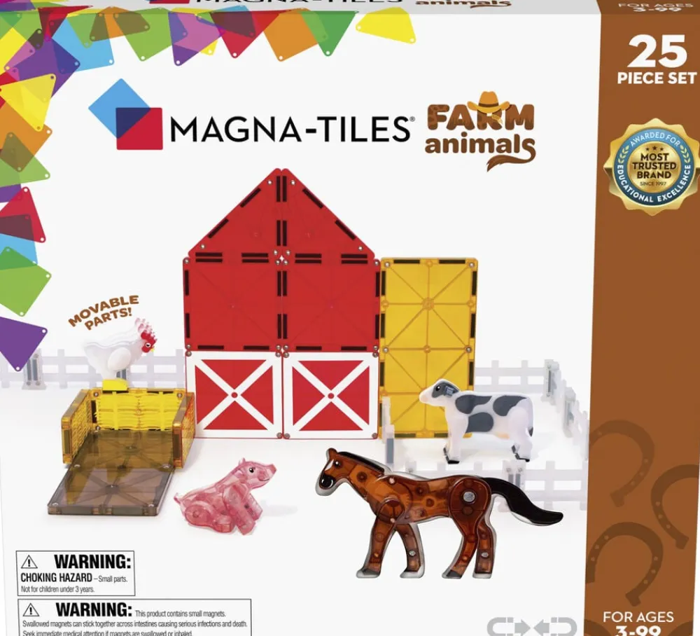 Magna-Tiles farm Animals, 25 pcs New