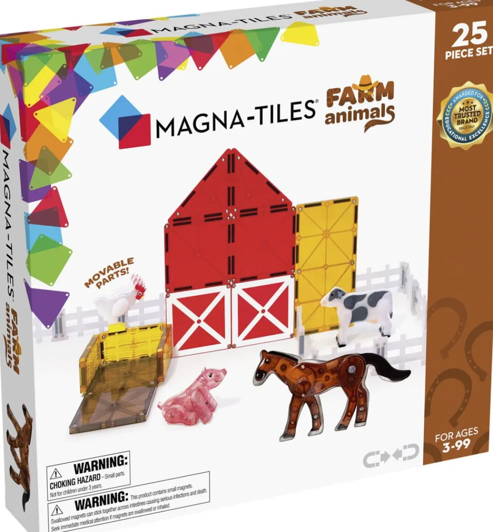 Magna-Tiles farm Animals, 25 pcs New
