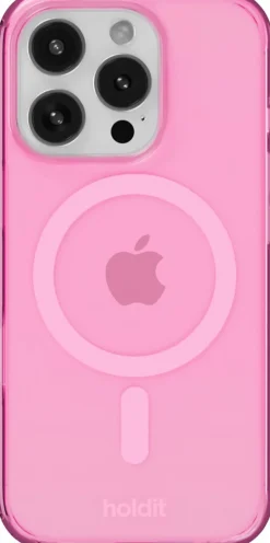 HoldIt MagSafe Case iPhone 16 Pro Pink Lyser&oslash;d