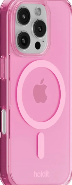 HoldIt MagSafe Case iPhone 16 Pro Pink Lyser&oslash;d