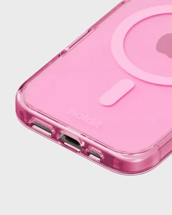 HoldIt MagSafe Case iPhone 16 Pro Pink Lyser&oslash;d