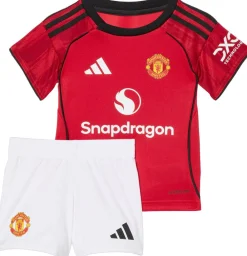 adidas Manchester United 25/26 Baby Hjemmebanesæt R&oslash;d Discount