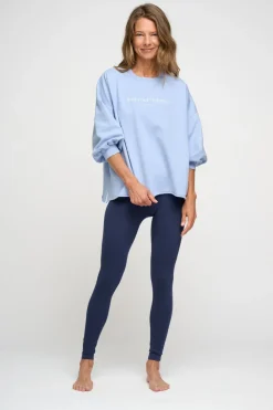 moshi moshi mind mantra sweat Light blue Discount