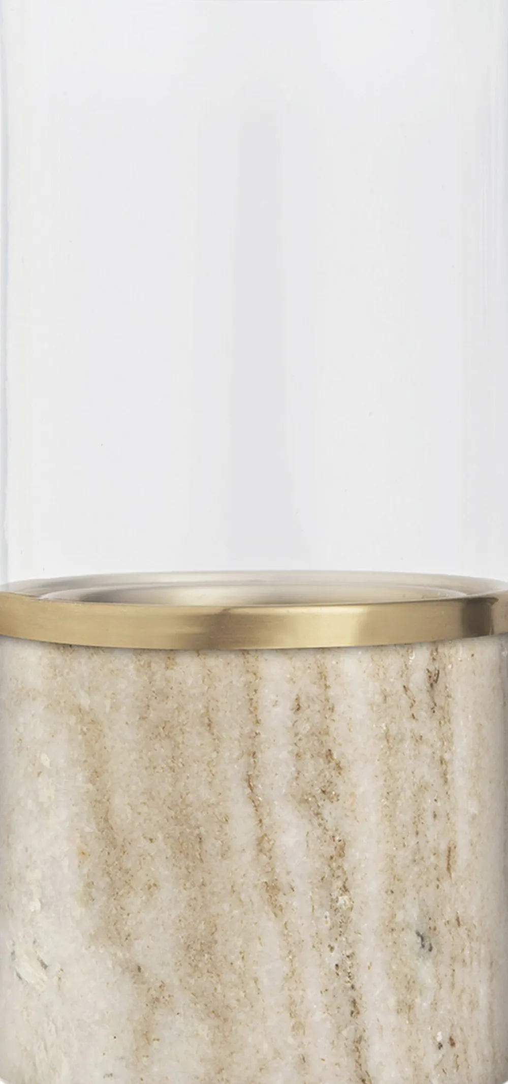 Uyuni Marble lantern, Beige, 8x17,1 cm Discount