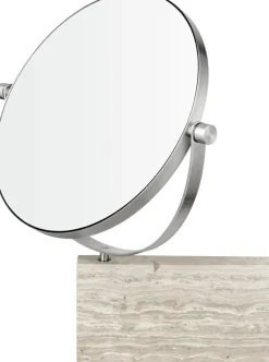 Blomus Marble Vanity Mirror, wall mounted -LAMURA- Mourning Dove Clearance