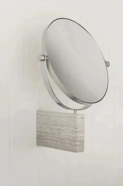 Blomus Marble Vanity Mirror, wall mounted -LAMURA- Mourning Dove Clearance