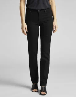 Dame Lee Marion straight black rinse jeans