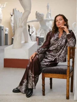 Massima Paisley Border Blouse><noscript><img width=