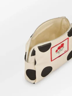 Becksöndergaard Maxi Polka Canvas Pouch Bag Birch white Outlet