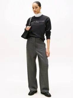 Tommy Hilfiger MDRN REG CORP LOGO C-NK SWTSHRT Black Sale