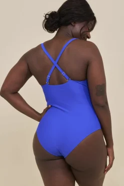 Cartel Copenhagen Medewi draperet badedragt - Cartel blue Sale