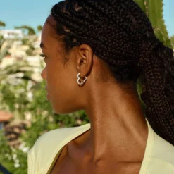 Dame Camille Brinch Jewellery Medium Heart Crush Hoops