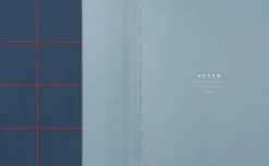 Notem Medium notesbog med syet ryg, Mørk blå