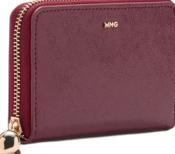 Dame MANGO Medium wallet with mini-bead embell