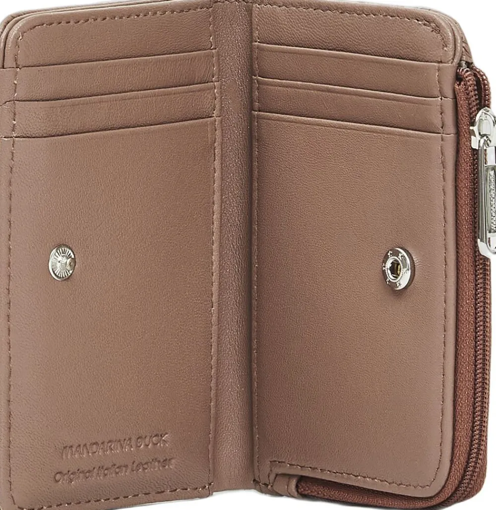Mandarina Duck MELLOW LEATHER WALLET / Winter rose Hot
