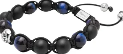 Men's Beaded Bracelet with Tiger Eye and Black Onyx>Nialaya Discount