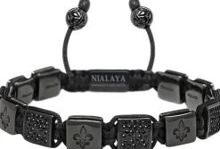 Men's Ceramic Flatbead Bracelet in>Nialaya Discount