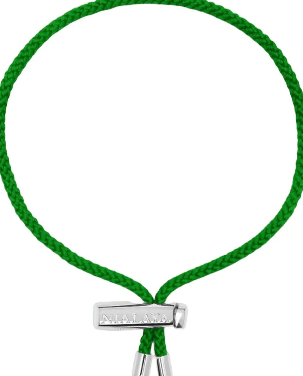 Nialaya Men's String Bracelet with Adjustable Stainless Steel Lock