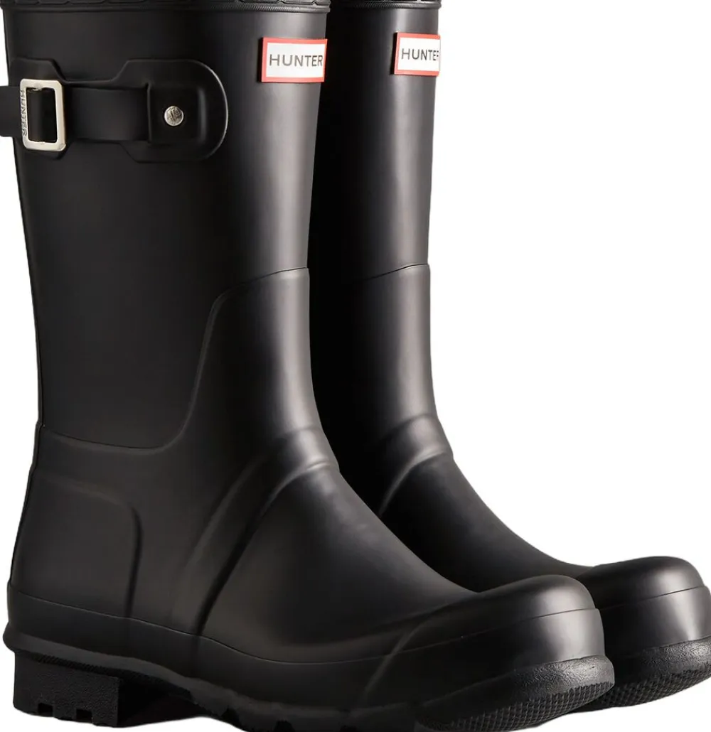 Hunter MENS ORIGINAL SHORT BOOT Black New