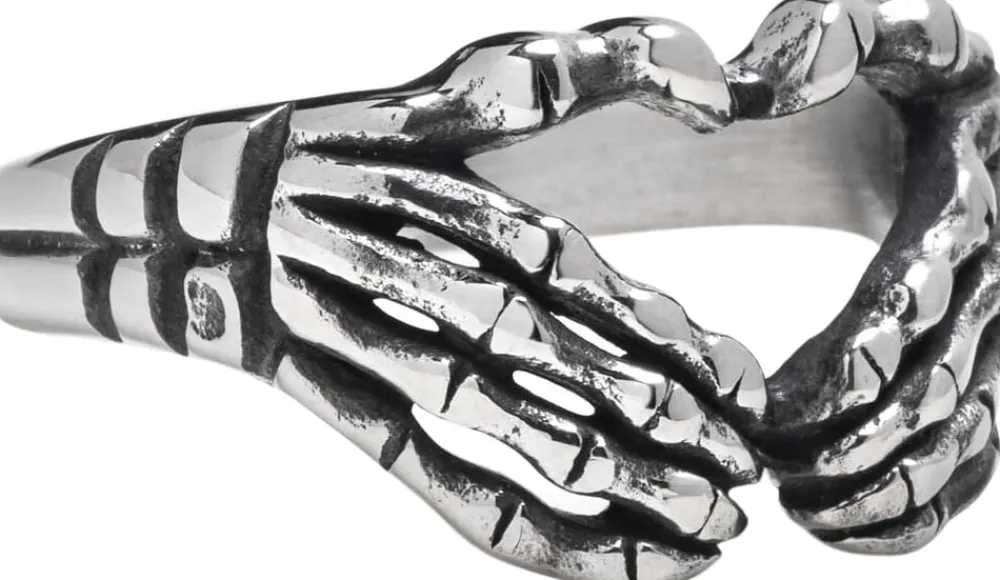 Nialaya Men's Vintage Skeleton Ring