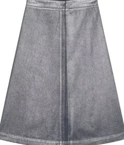 Mads Nørgaard - Copenhagen Metallic Denim Stellar Skirt Sort Sale