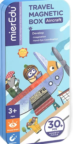 mierEdu - Magnetisk rejsesæt - Flyvemaskiner New
