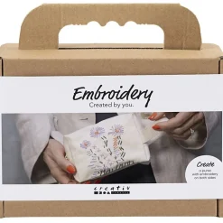 Creativ Company Mini DIY Kit Broderi, Makeup-taske Clearance