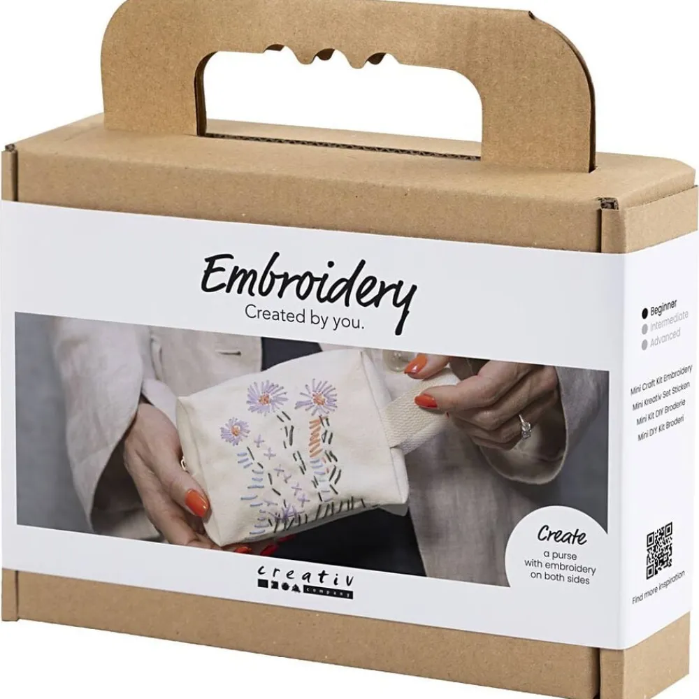 Creativ Company Mini DIY Kit Broderi, Makeup-taske Clearance