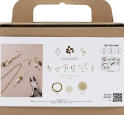 Creativ Company Mini DIY Kit Smykker, Krystalhalskæde og -øreringe Online