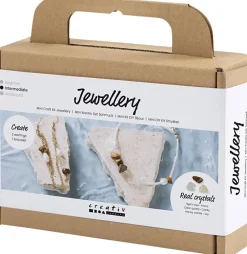 Creativ Company Mini DIY Kit Smykker, Krystalhalskæde og -øreringe Online