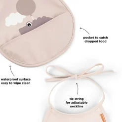 Mini hagesmæk m/lomme 2 stk. Happy clouds><noscript><img width=