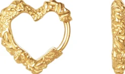 Dame Camille Brinch Jewellery Mini Heart Crush Hoops