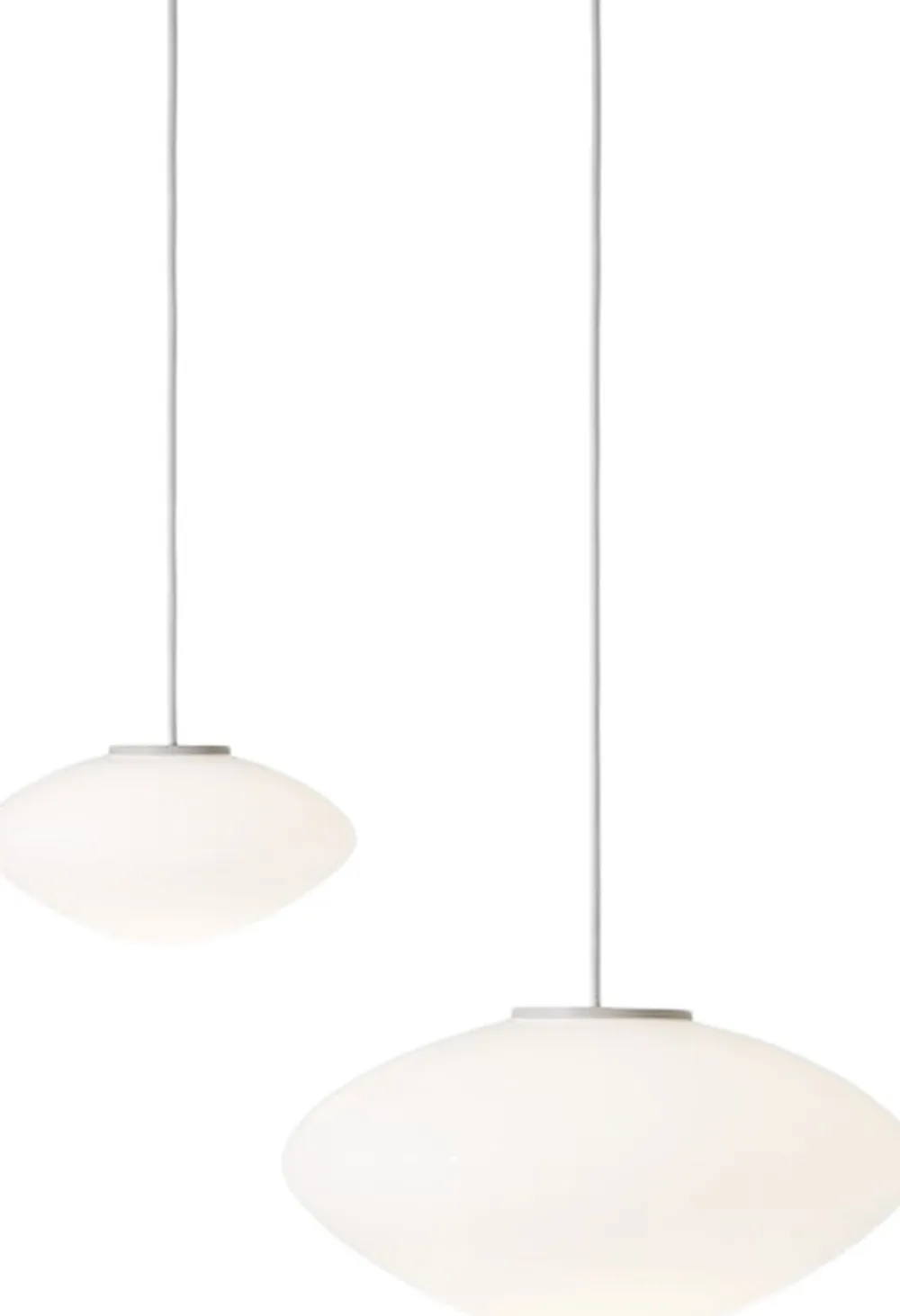&Tradition Mist Pendant AP16, Matt White, Glass