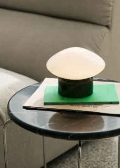 &Tradition Mist Portable Lamp AP21 Verde Guatemala base