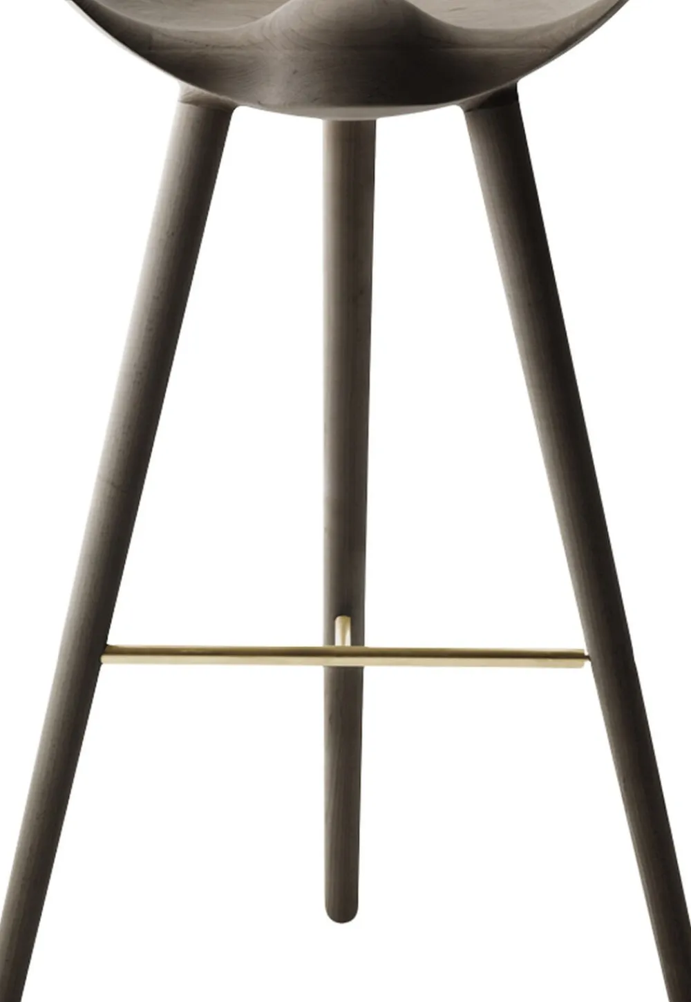 Audo Copenhagen ML 42 - Barstol / Brunolieret Eg / Messing