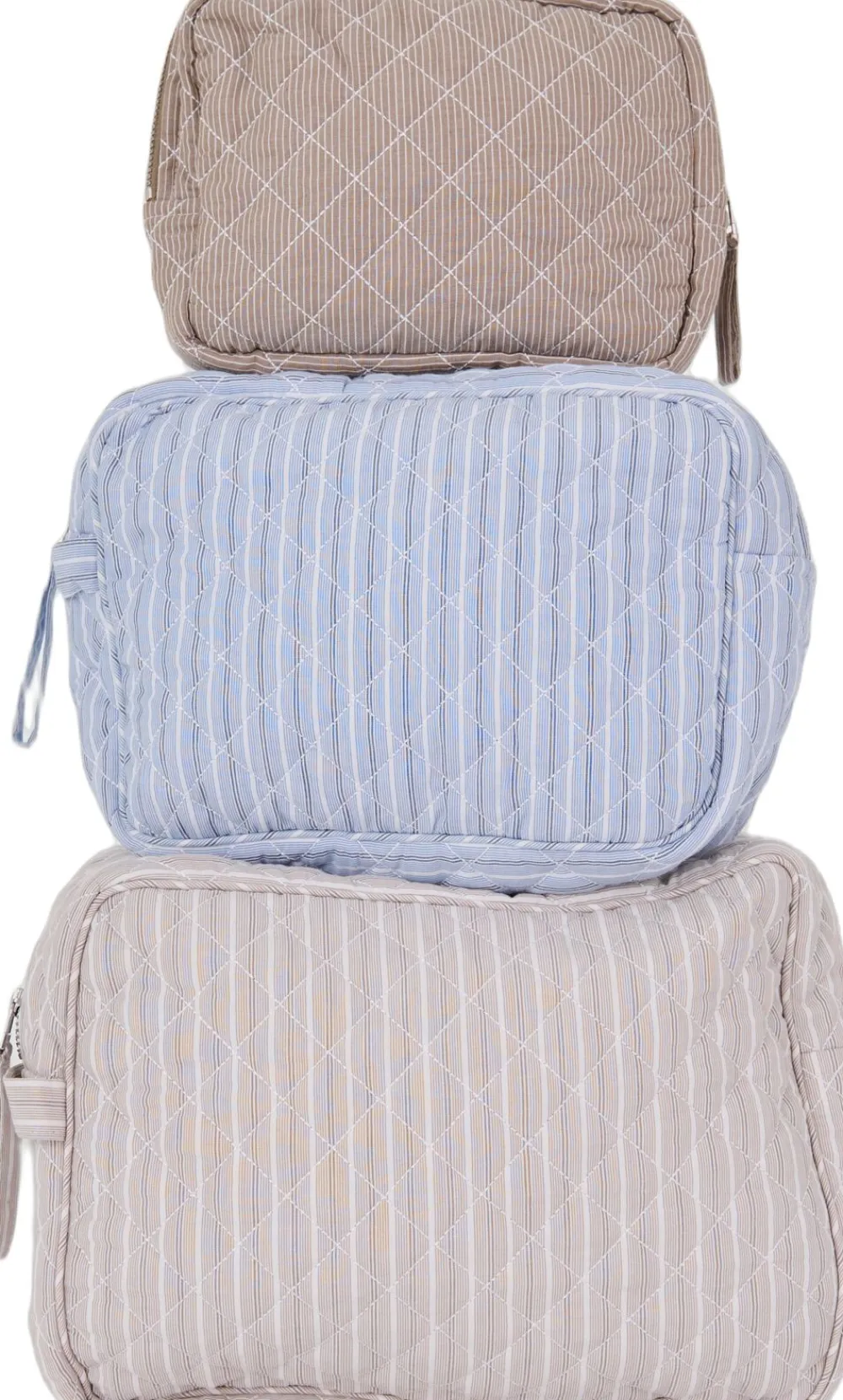Magasin du Nord Collection Moira 3 G makeup bag Blue yonder stripe Outlet